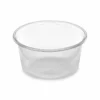 Plastikinis skaidrus indelis padažui PET 80ml