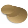 Apvalus auksinis padėklas tortui 15 cm