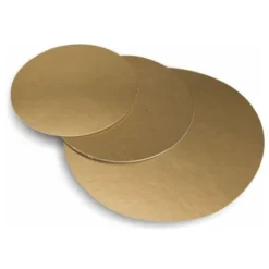 Apvalus auksinis padėklas tortui 25 cm laimuotas, tvirtas