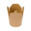 Popierinė wok dėžutė 475ml kraft makaronams išsinešimui