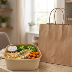 Popierinis kvadratinis indelis maistui 750ml