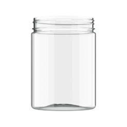 Plastikinis apvalus skaidrus indelis 1000 ml