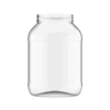 Plastikinis apvalus skaidrus indelis 3000 ml