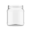 Plastikinis apvalus skaidrus indelis 1000 ml