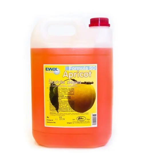 Skystas muilas 5L su abrikosų aromatu