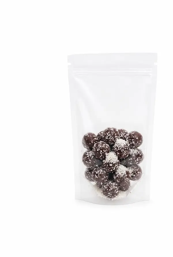 Skaidrus pastatomas Doypack maišelis 500ml su ZIP