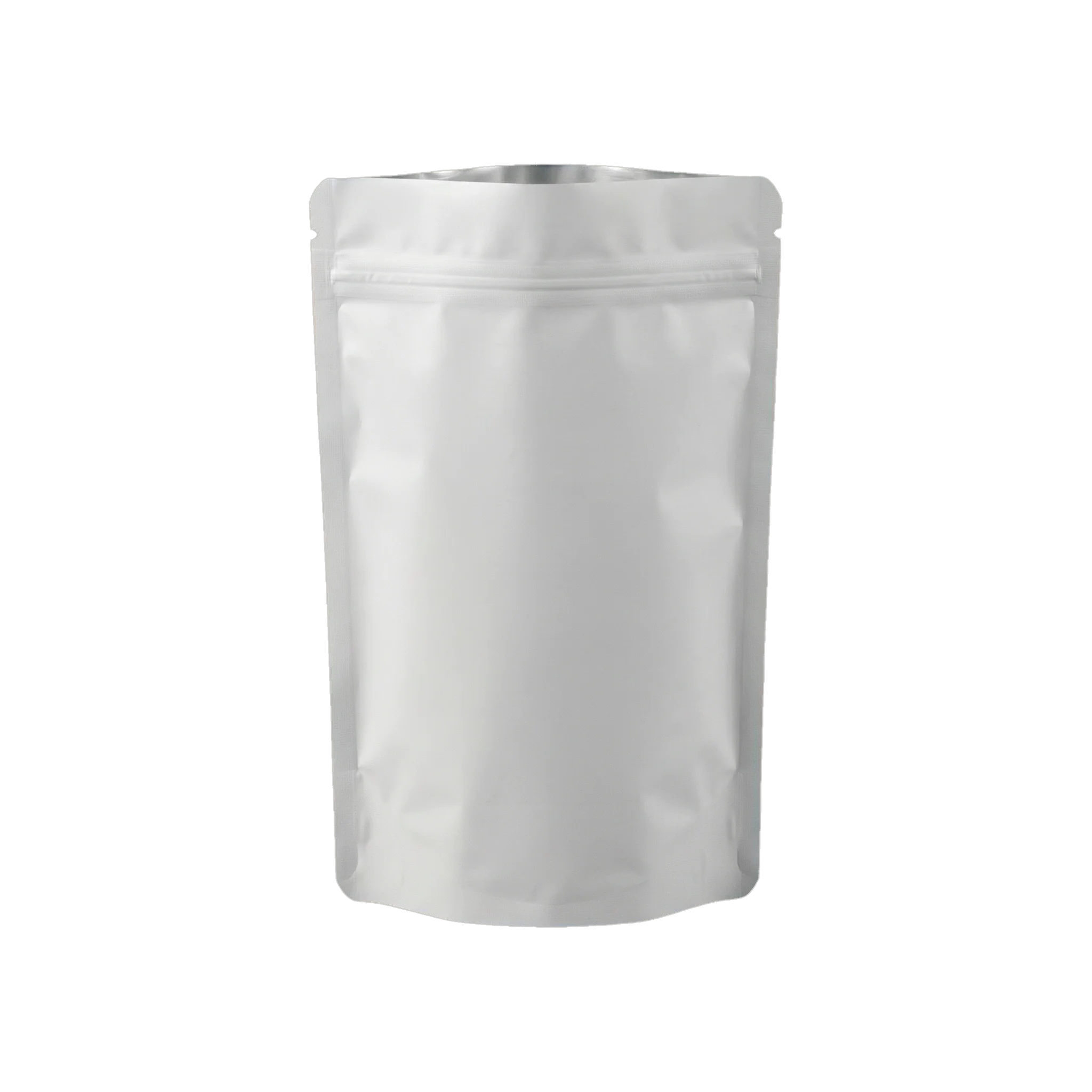 Baltas plastikinis Doypack maišelis aliuminio vidumi 750ml